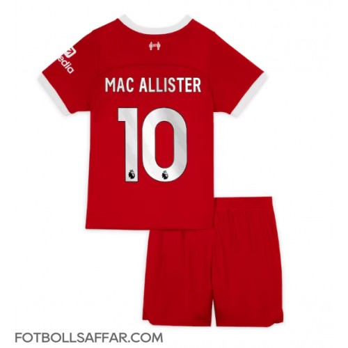 Liverpool Alexis Mac Allister #10 Hemmadräkt Barn 2023-24 Kortärmad (+ Korta byxor)